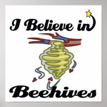 i believe in beehives print