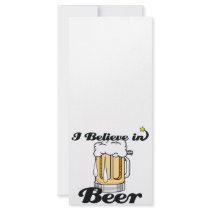 i believe in beer rack card design