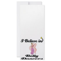 i believe in belly dancers rack card template