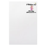 i believe in belly dancers stationery