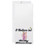 i believe in belly dancing rack card design