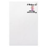 i believe in belly dancing custom stationery