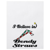 i believe in bendy straws flyer design