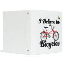 i believe in bicycles 3 ring binders