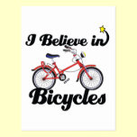i believe in bicycles postcards