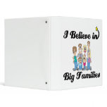 i believe in big families 3 ring binders
