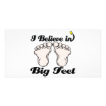 i believe in big feet personalized photo card