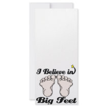 i believe in big feet rack cards