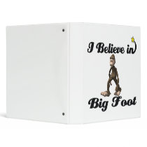 i believe in big foot 3 ring binder