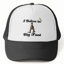 i believe in big foot trucker hat
