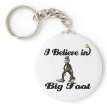 i believe in big foot key chain