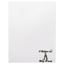 i believe in big foot custom letterhead