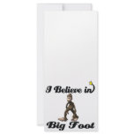 i believe in big foot full color rack card