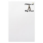 i believe in big foot personalized stationery