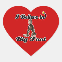 i believe in big foot sticker