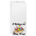 i believe in big top full color rack card