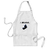 I Believe in Bigfoot aprons