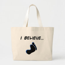 I Believe in Bigfoot Canvas Bag