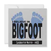 I Believe in Bigfoot Invitation