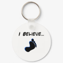 I Believe in Bigfoot keychains