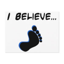 I Believe in Bigfoot postcards