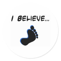 I Believe in Bigfoot stickers