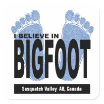 I Believe in Bigfoot Sticker