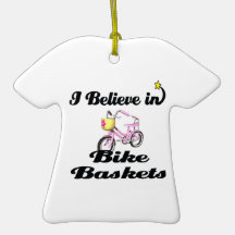 i believe in bike baskets ornament