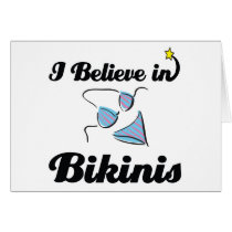 i believe in bikinis card