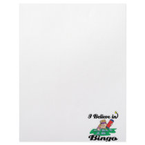 i believe in bingo letterhead design
