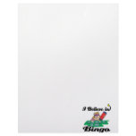 i believe in bingo letterhead design