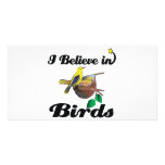 i believe in birds picture card