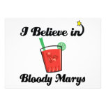 i believe in bloody marys personalized invitations