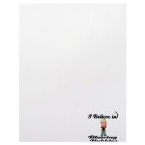 i believe in blowing gum bubbles letterhead design