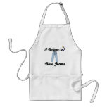 i believe in blue jeans aprons