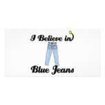 i believe in blue jeans photo card template
