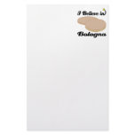 i believe in bologna custom stationery