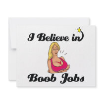 i believe in boob jobs custom invites