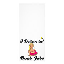 i believe in boob jobs custom rack cards