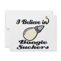 i believe in boogie suckers custom invitation