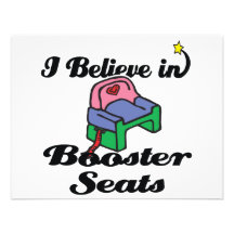 i believe in booster seats custom announcements