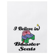 i believe in booster seats flyer design