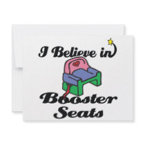 i believe in booster seats custom announcements