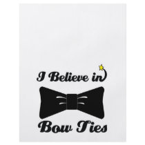 i believe in bow ties flyer design