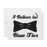i believe in bow ties invite