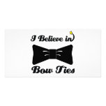 i believe in bow ties photo cards