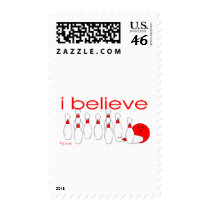 I believe in Bowling Stamp