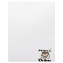 i believe in braces letterhead design