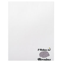 i believe in brains letterhead template