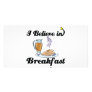 i believe in breakfast picture card